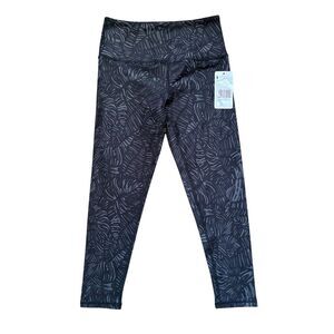 Sol & Mane Women's Palm Capri Leggings Gray/Black‎ Size M Athleisure